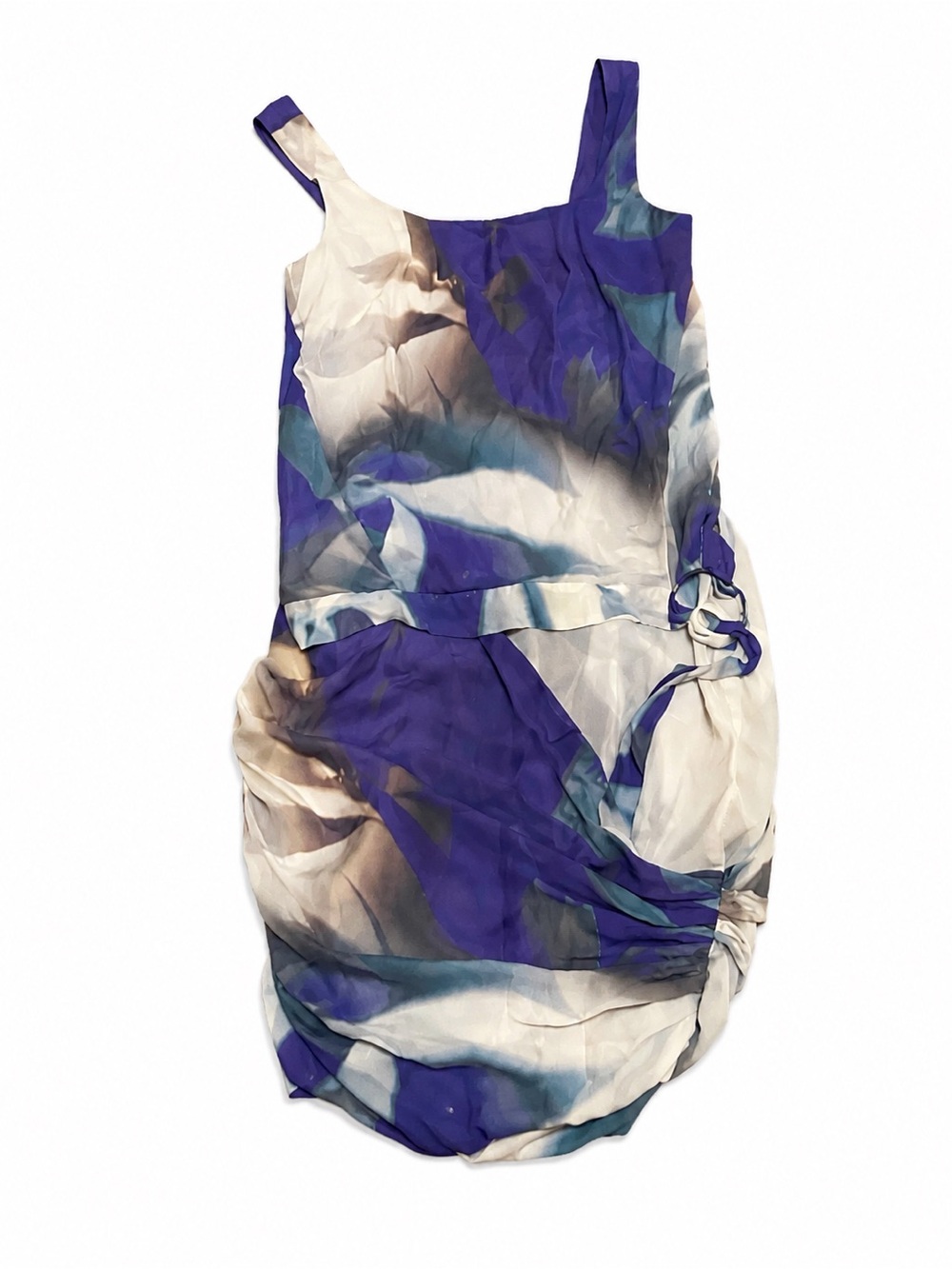 RARE LIKE NEW Saks Fifth Avenue Abstract Purple/Blue & Cream Skirt Set